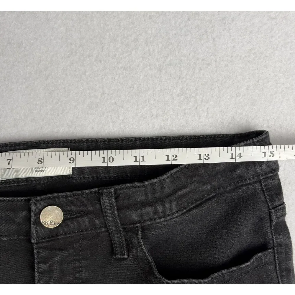 BKE Payton Universal Fit Mid Rise Skinny Jeans Women's 28x31.5 Chic Modern EUC - Picture 5 of 9